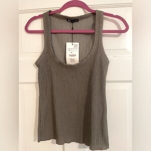 NWT Zara Women’s scoop neck top size small.